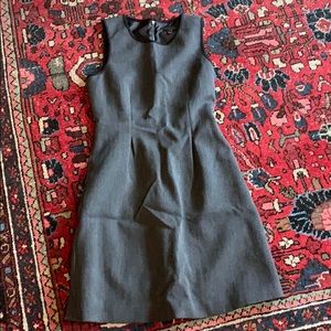 J Crew wool lined grey tweed dress
